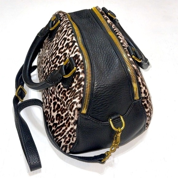 NWOT J. Crew Bienniel Medium Satchel Calf Hair Leopard - Picture 4 of 15